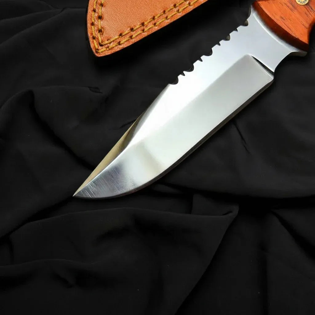 Premium Handmade Jurassic World Owen Grady Knife with leather Sheath | Custom Hunting Knife - Vortex Blades