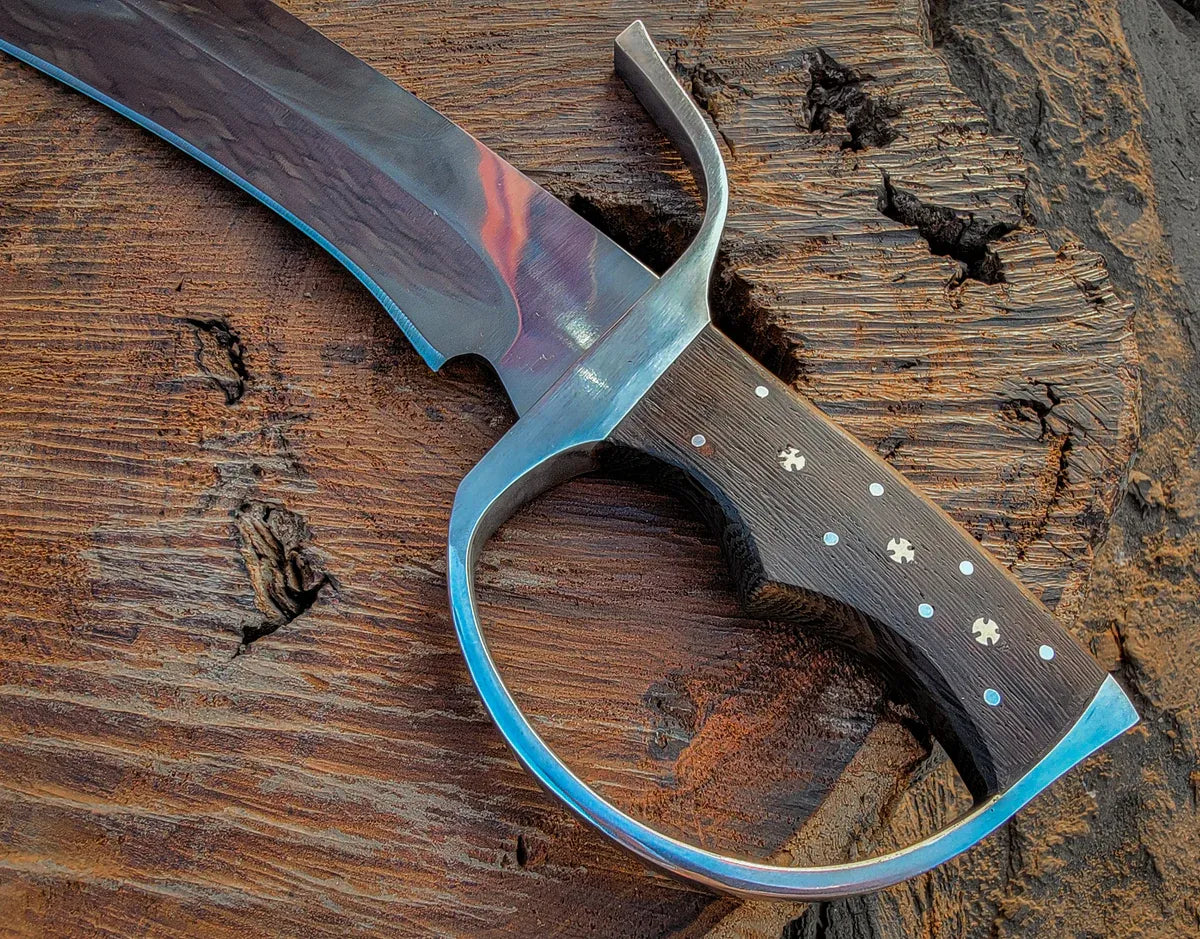 Handmade Wingchun Replica Butterfly Swords With Leather Sheath - Vortex Blades