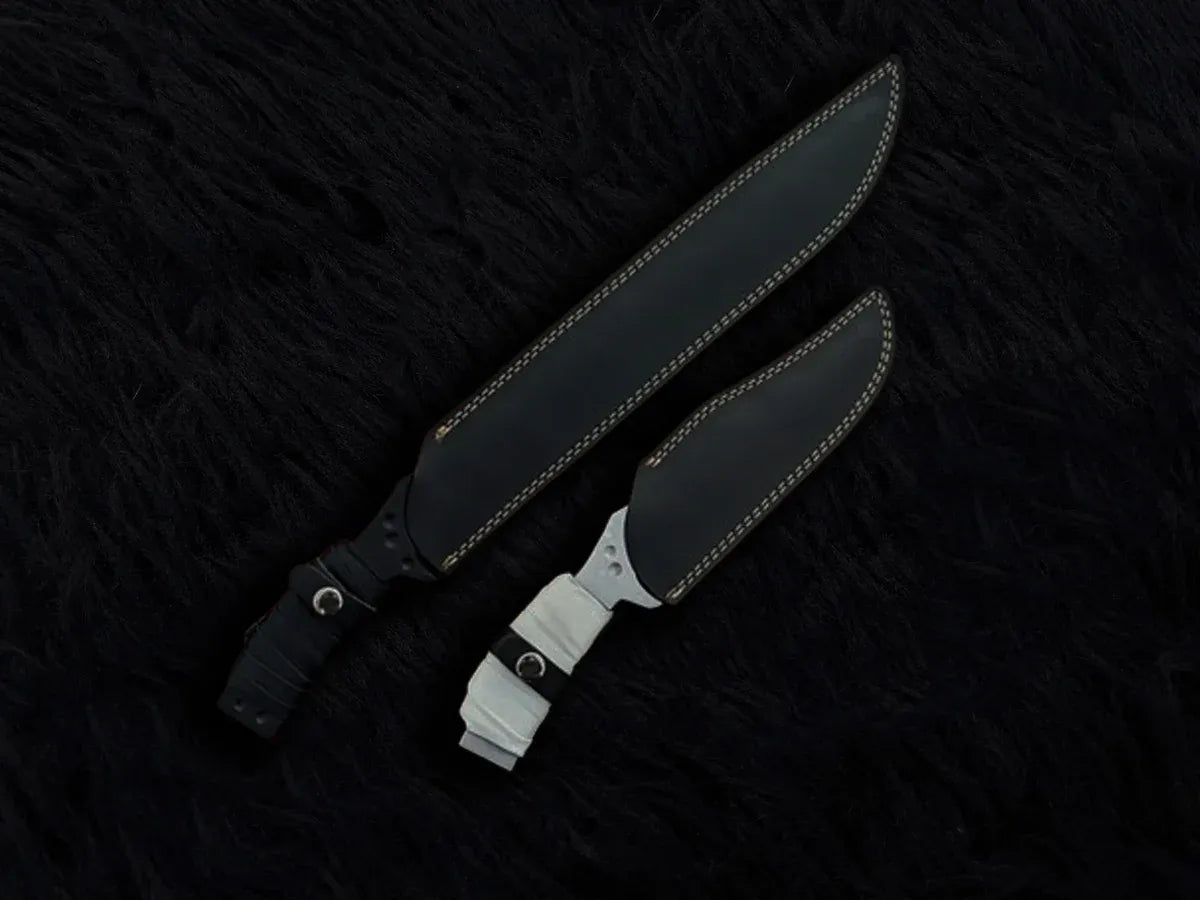 DUNE Part 2 Feyd Rautha Movie Replica Knives with Leather Sheath - Vortex Blades