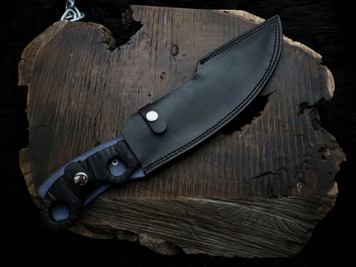 Handmade Destiny 2 Gun Slinger Replica Knife with Leather Sheath - Vortex Blades