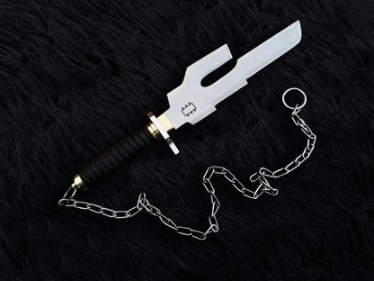 Handmade Jujutsu Kaisen Inspired Replica of Toji Fushiguro's Inverted Spear of Heaven with Chain of A Thousand Miles and Stand - Vortex Blades