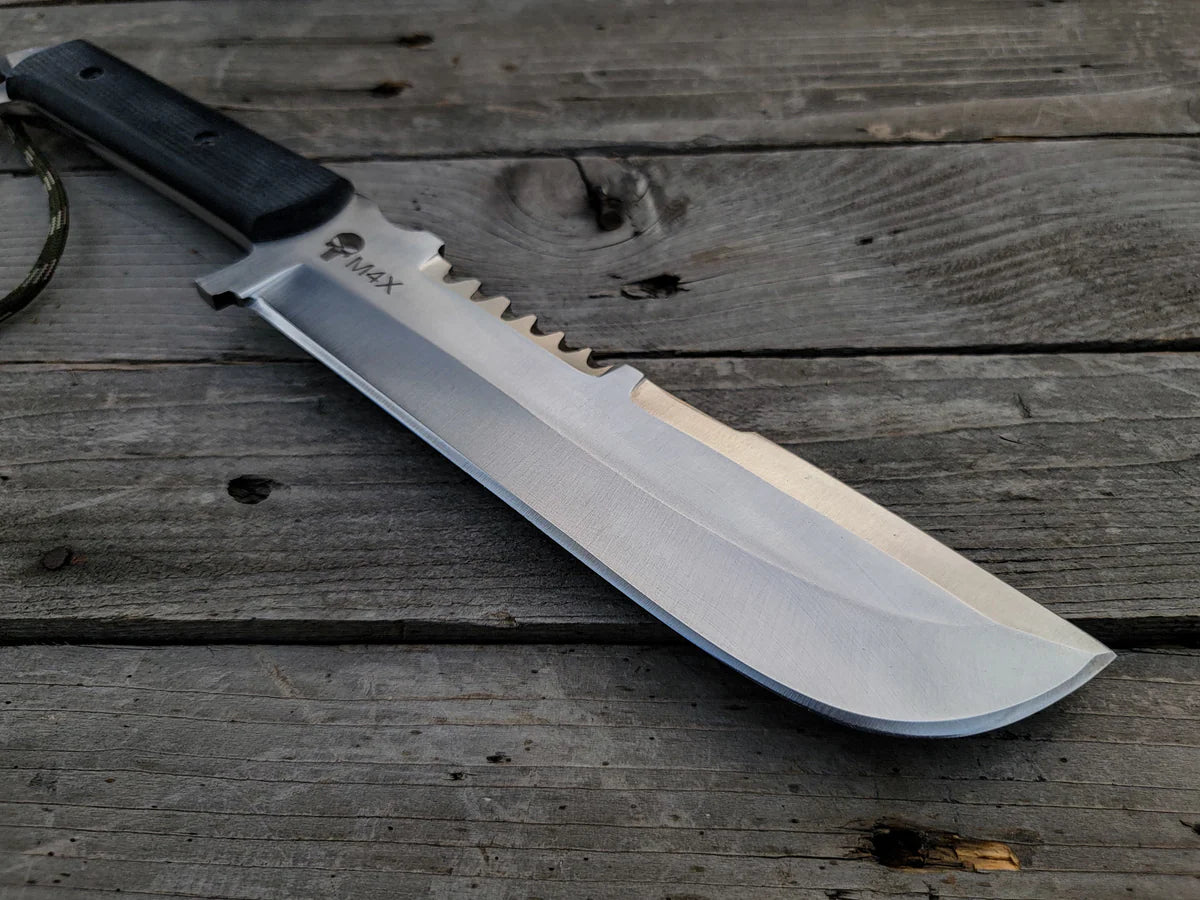 Custom Handmade Punisher M4X Replica Knife with Leather Sheath - Vortex Blades