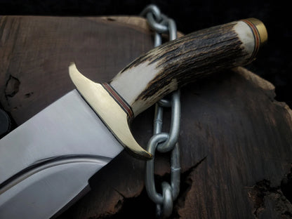 Brad Pitt Movie Bullet Train The Wolf's Replica Knife with Leather Sheath - Vortex Blades