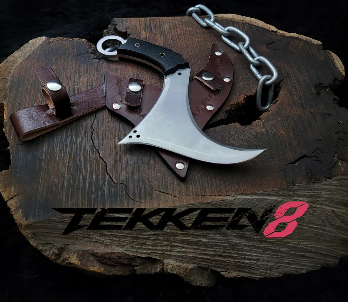Exclusive Tekken 8 Victor Chevalier Replica Curved Knife - Vortex Blades