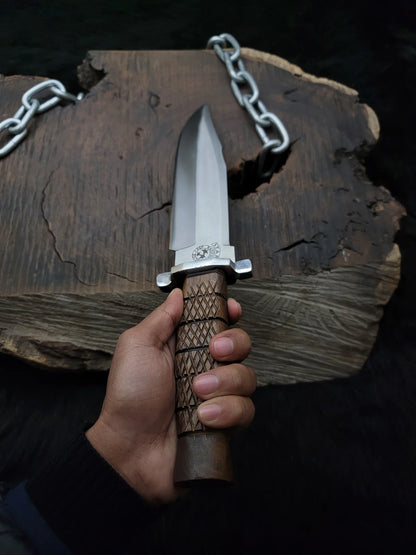 Resident Evil Raccoon City Police Replica Knife with Leather Sheath - Vortex Blades