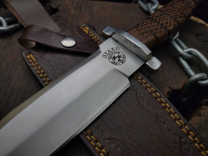 Resident Evil Raccoon City Police Replica Knife with Leather Sheath - Vortex Blades
