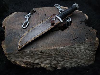 Metal Gear Solid 3 Replica Knife with Leather Sheath | Snake Eater Replica knife - Vortex Blades
