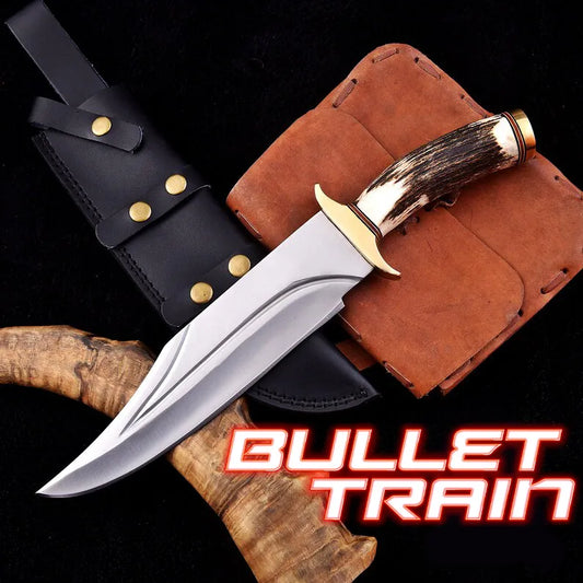Brad Pitt Bullet Train Knife Replica with Leather Sheath