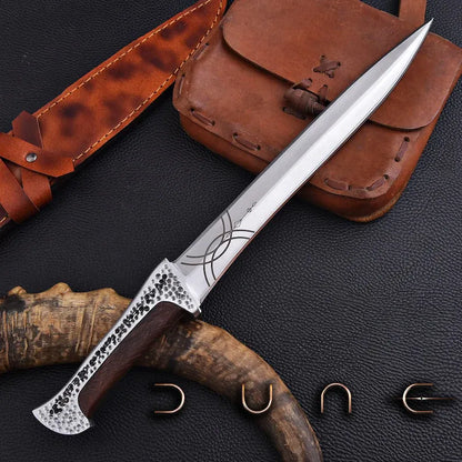 Handmade Dune Paul Atreides Crys knife with Leather Sheath | Dune 2 knifes | Dune cosplay | Dune movie collectibles