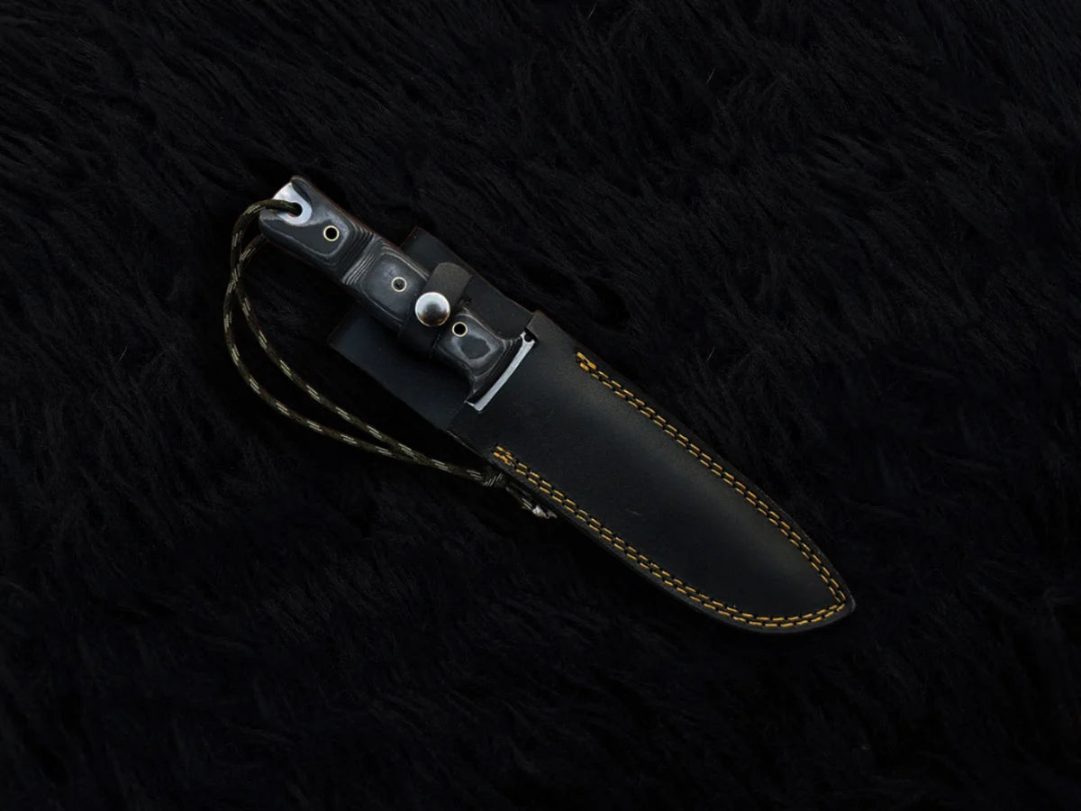 Custom Handmade The Walking Dead Daryl Dixon Replica Knife with Leather Sheath | Full Tang | Stainless Steel | G10 Micarta Handle - Vortex Blades