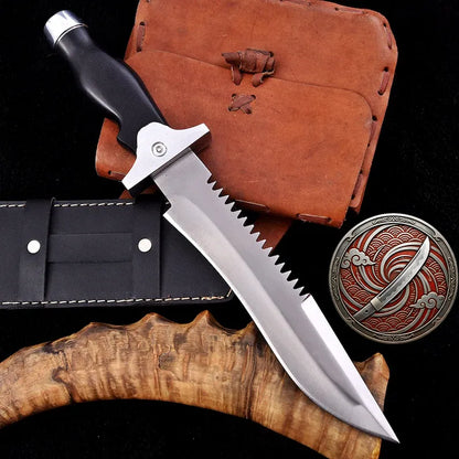 Handmade Resident Evil 1 Knife with Leather Sheath