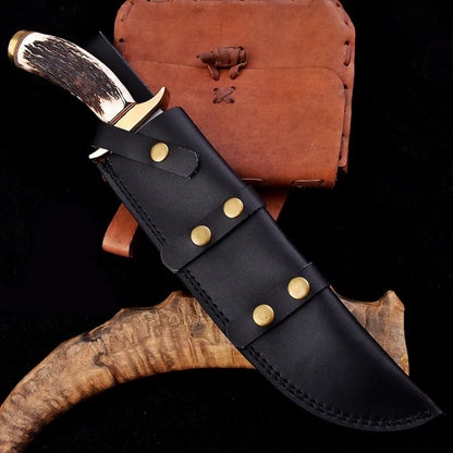 Brad Pitt Bullet Train Knife Replica with Leather Sheath