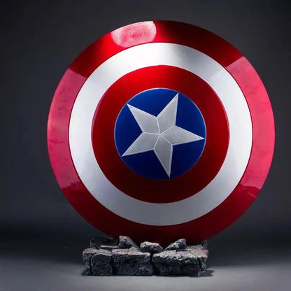 Captain America Metal Shield Replica 1:1 Scale – Classic Red Edition