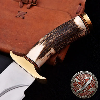 Brad Pitt Bullet Train Knife Replica with Leather Sheath
