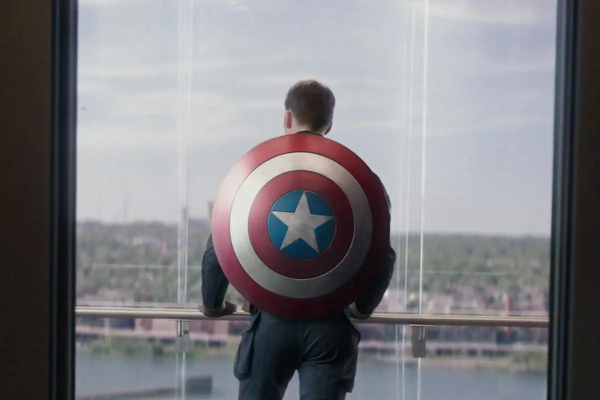 Captain America Metal Shield Replica 1:1 Scale – Classic Red Edition
