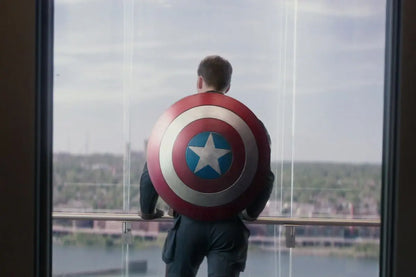 Captain America Metal Shield Replica 1:1 Scale – Classic Red Edition