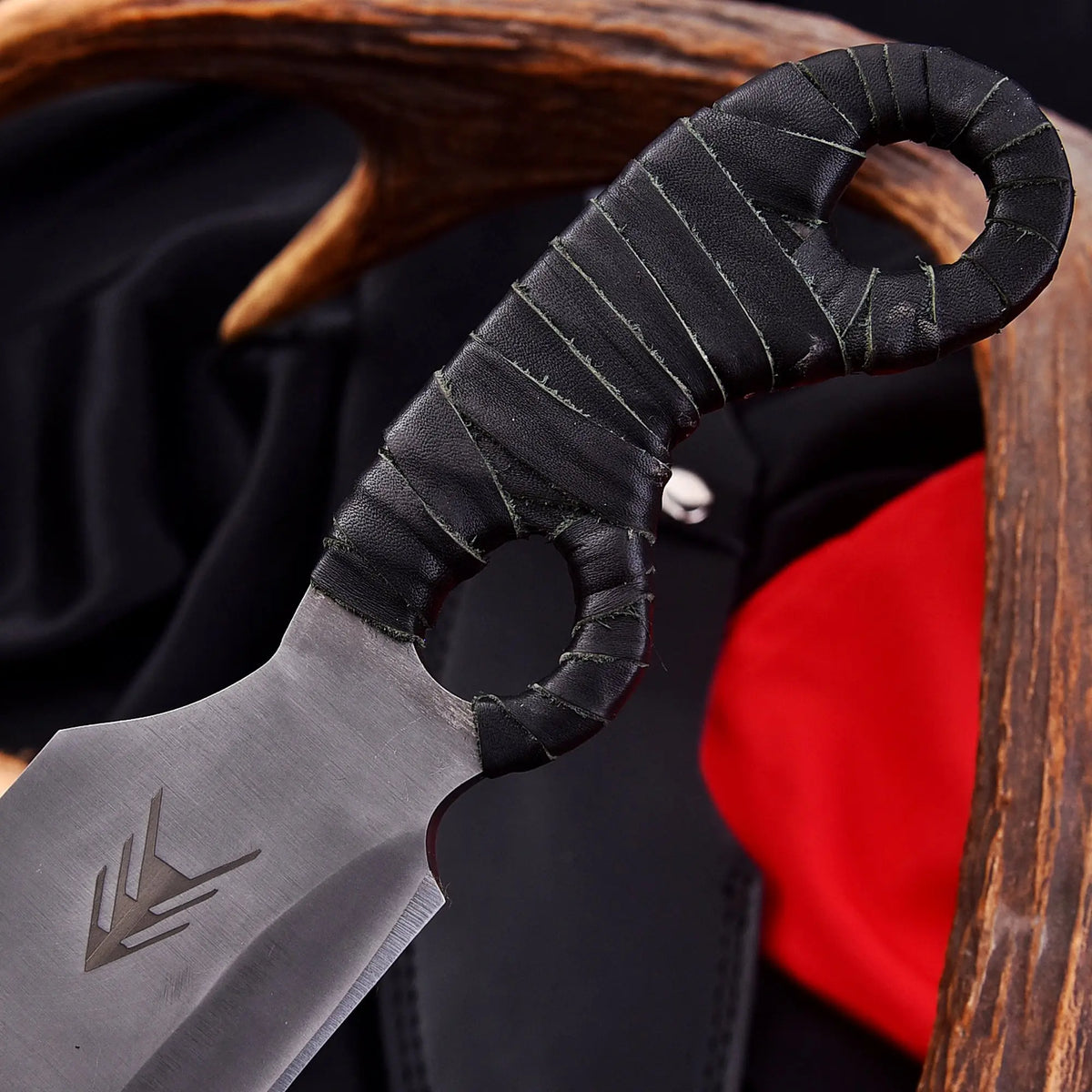 Handmade Destiny 2 Gun Slinger Replica Knife with Leather Sheath