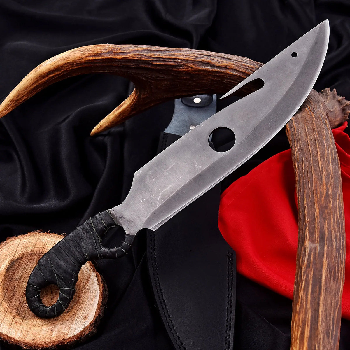 Handmade Destiny 2 Gun Slinger Replica Knife with Leather Sheath