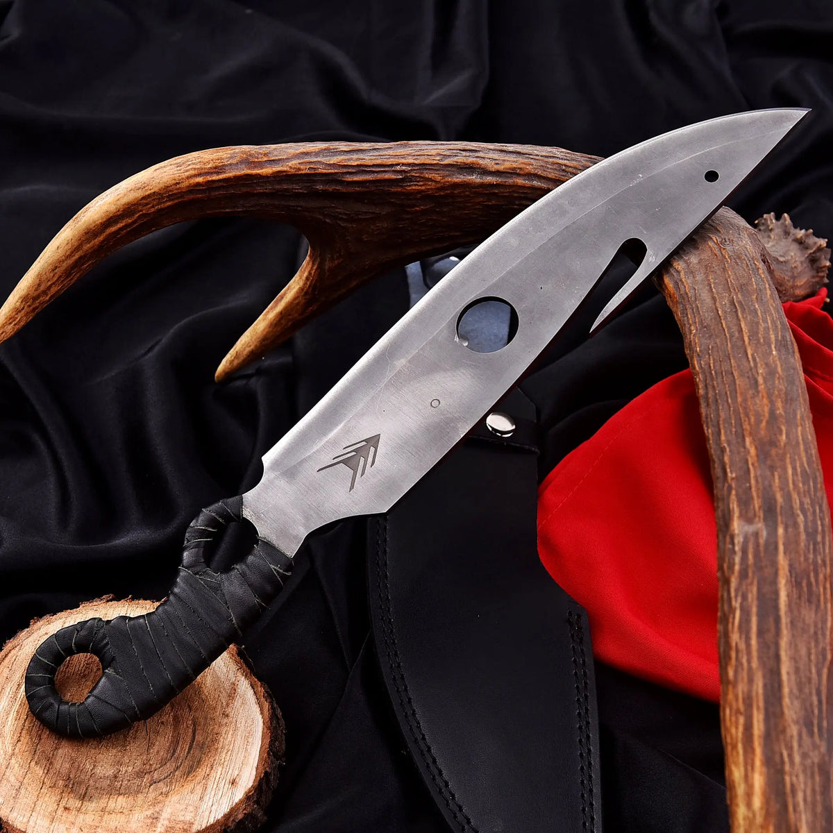 Handmade Destiny 2 Gun Slinger Replica Knife with Leather Sheath