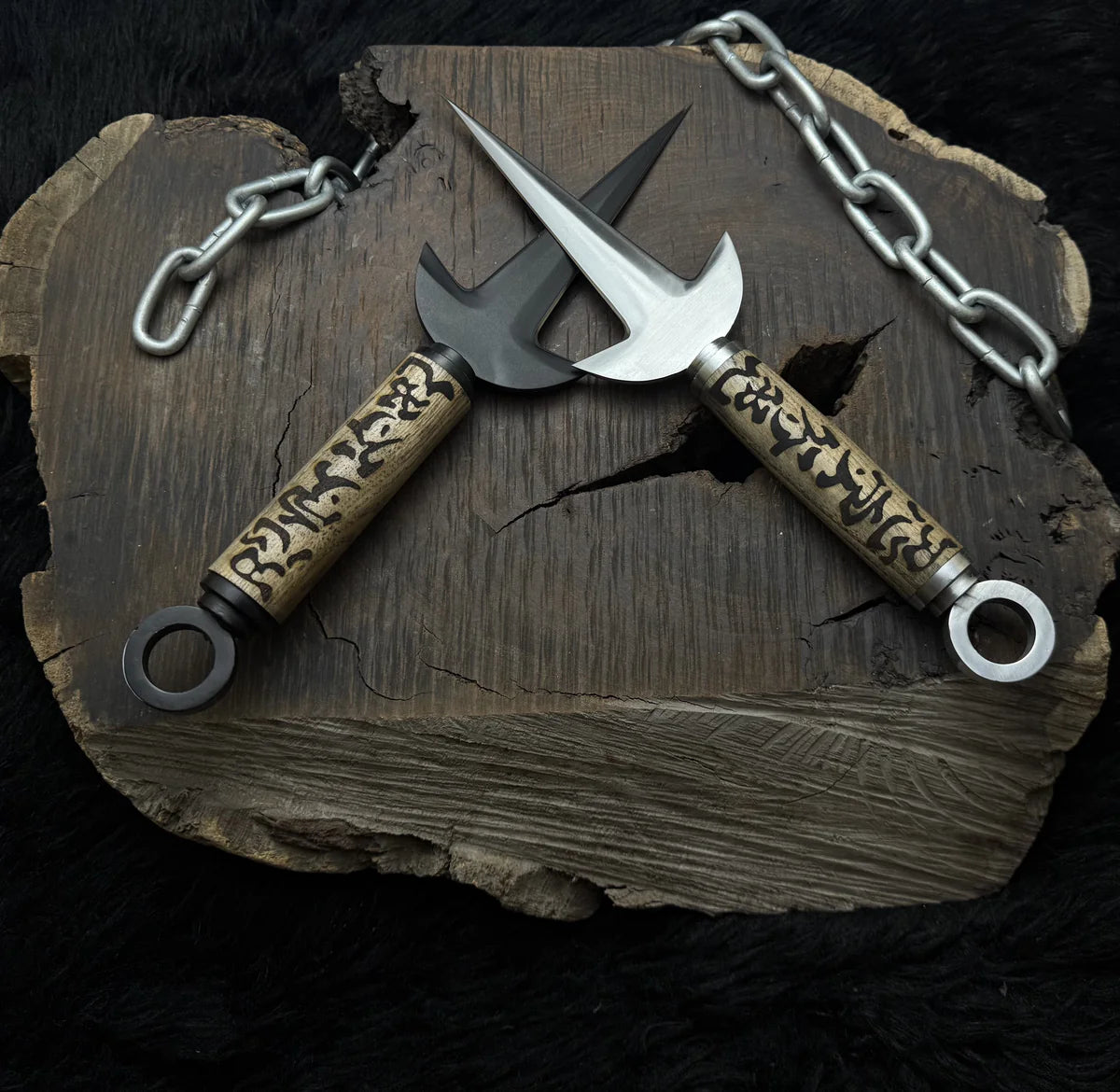 Naruto Shippuden: Handmade Custom Minato Kunai with Leather Sheath | Minato 4th Hokage | Yellow Flash Kunai - Vortex Blades
