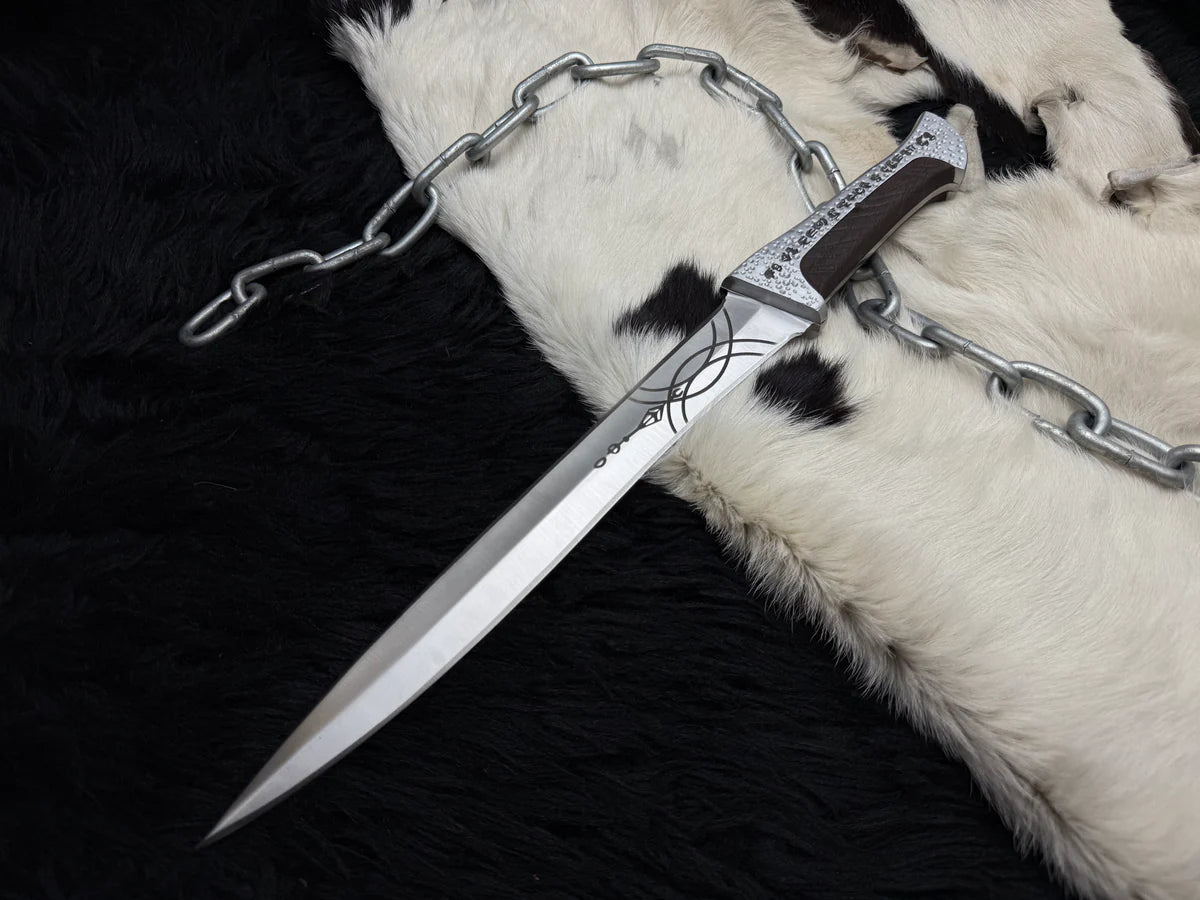 Handmade Dune Paul Atreides Crysknife with Leather Sheath | Dune 2 knifes | Dune cosplay | Dune movie collectibles - Vortex Blades