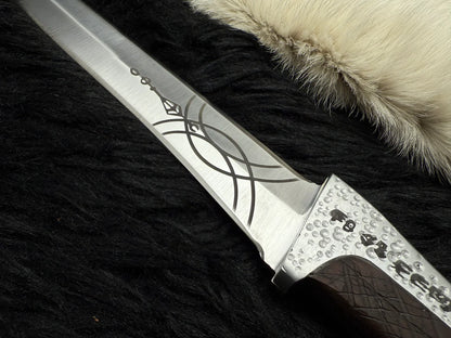 Handmade Dune Paul Atreides Crysknife with Leather Sheath | Dune 2 knifes | Dune cosplay | Dune movie collectibles - Vortex Blades