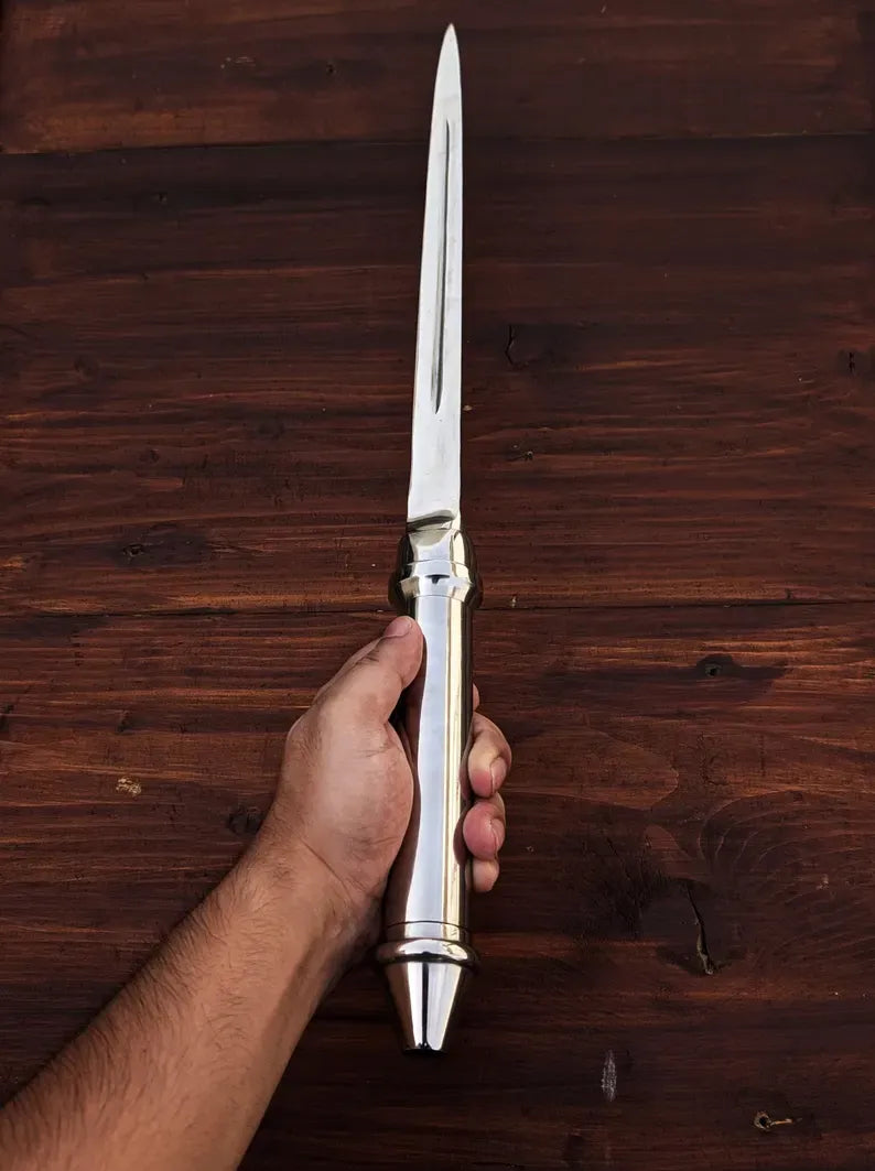 Supernatural Angel Blade Replica – 21" Full Metal Castiel Dagger with Real Steel Construction