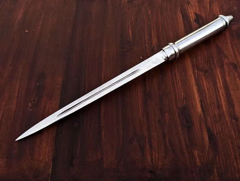 Supernatural Angel Blade Replica – 21" Full Metal Castiel Dagger with Real Steel Construction