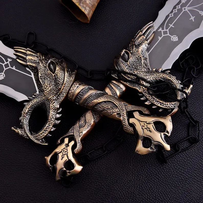 God of War Blades of Chaos Replica | Kratos Blades | Gaming Collectibles | Cosplay Props | God of War Fans | Gift for Gamers