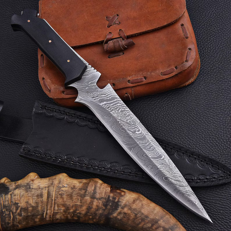 Resident Evil Jack Krauser Knife with Premium Leather Sheath
