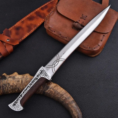 Handmade Dune Paul Atreides Crys knife with Leather Sheath | Dune 2 knifes | Dune cosplay | Dune movie collectibles