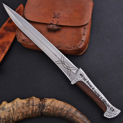 Handmade Dune Paul Atreides Crys knife with Leather Sheath | Dune 2 knifes | Dune cosplay | Dune movie collectibles