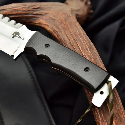 Custom Handmade Punisher M4X Replica Knife with Leather Sheath