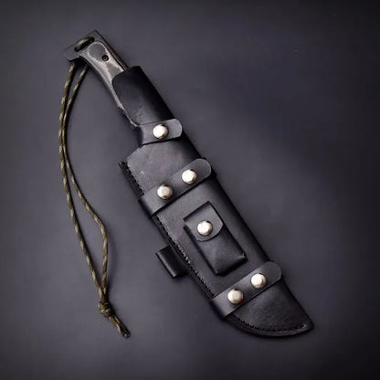 Custom Handmade Punisher M4X Replica Knife with Leather Sheath