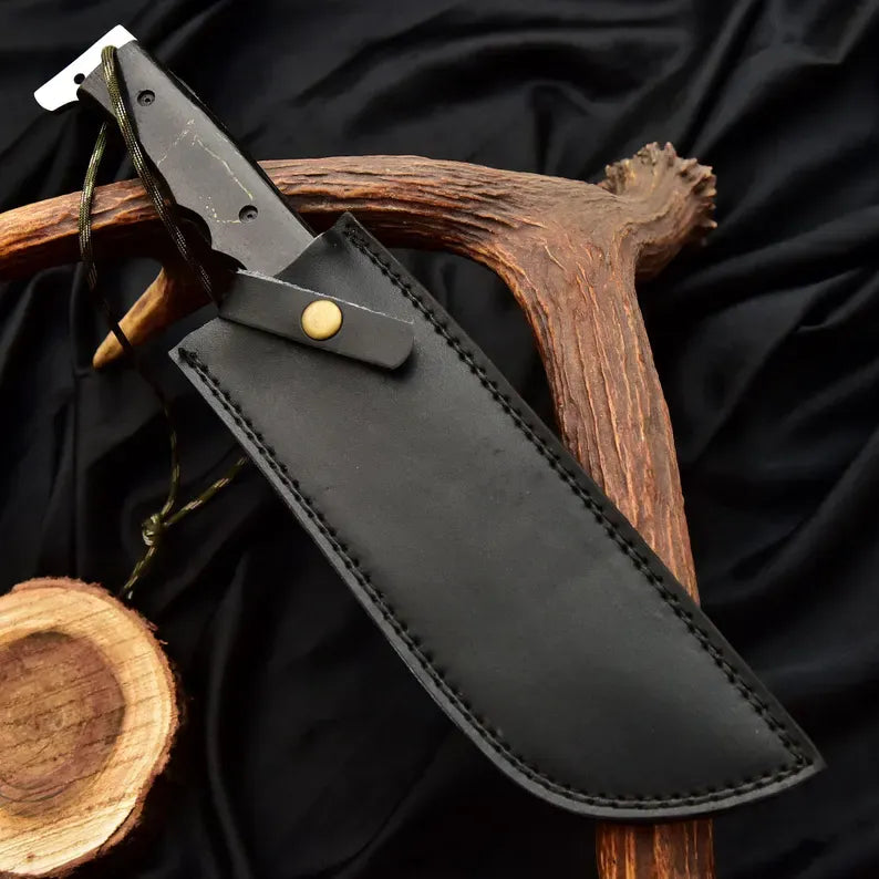Custom Handmade Punisher M4X Replica Knife with Leather Sheath
