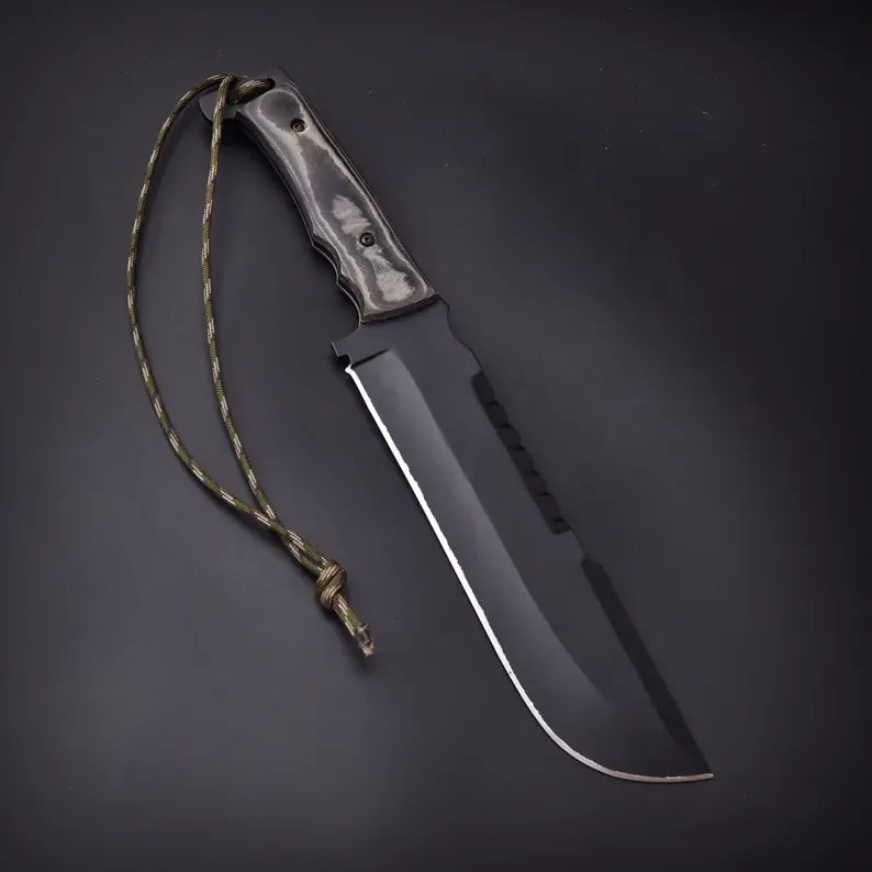 Custom Handmade Punisher M4X Replica Knife with Leather Sheath