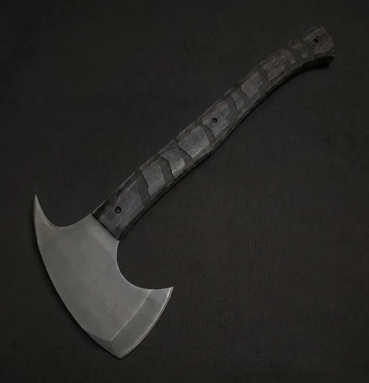 Handmade Resident Evil Requiem Hunk's Full Tang Tomahawk Hatchet, Functional Bushcraft Axe with Sheath