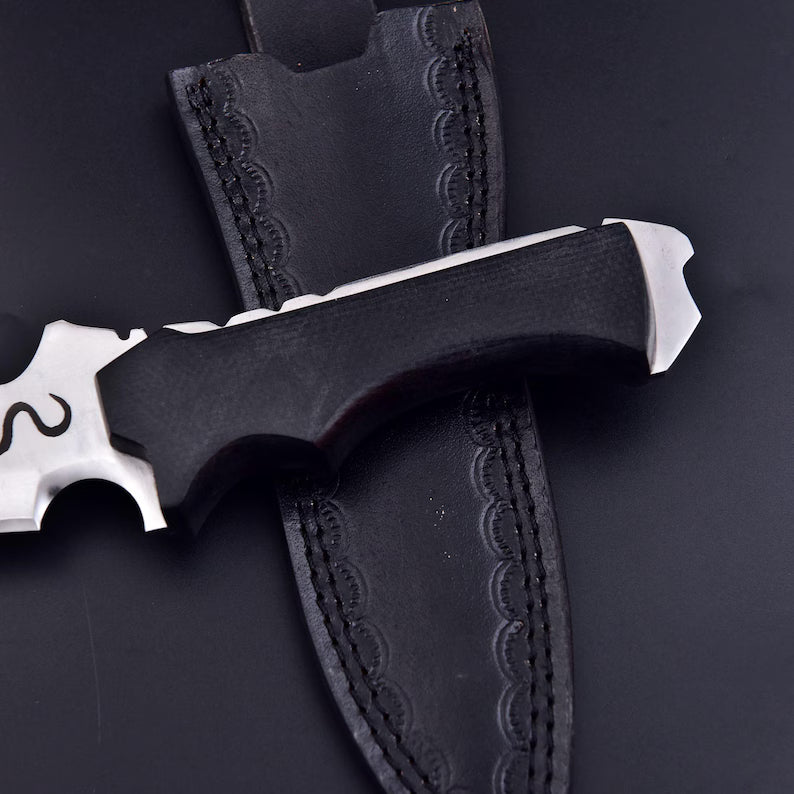 Resident Evil Jack Krauser Knife with Premium Leather Sheath