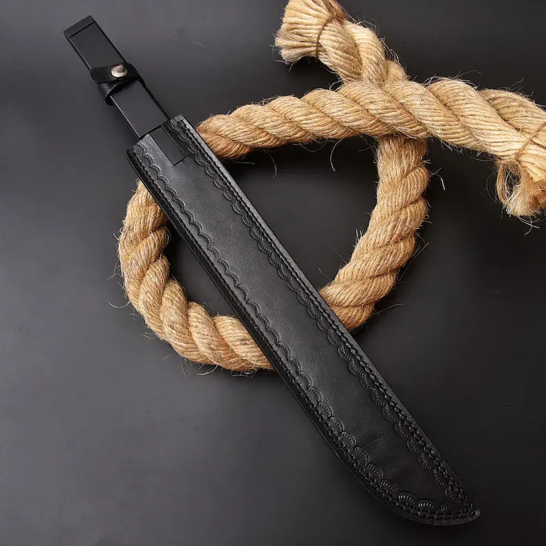 Handmade Dune Atreides Short Sword with Leather Sheath | Full Tang 1095 Steel Dune Machete