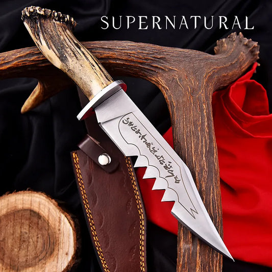 Handmade Supernatural Ruby's Demon Killing Knife | Replica Angel Blade with Leather Sheath