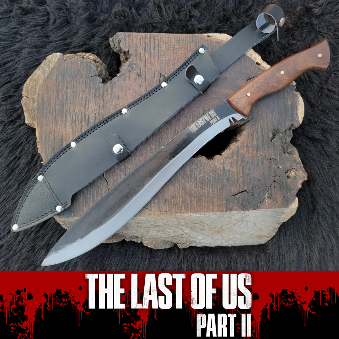 The Last Of Us : Part 2 - Ellie's Replica Machete with Leather Sheath - Vortex Blades