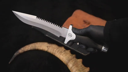 Handmade Resident Evil 1 Knife with Leather Sheath