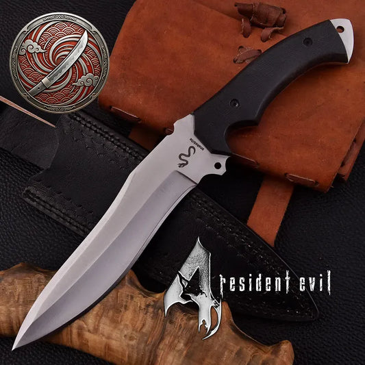 Resident Evil 4 Remake Ada Wong Elite Knife with Leather Sheath